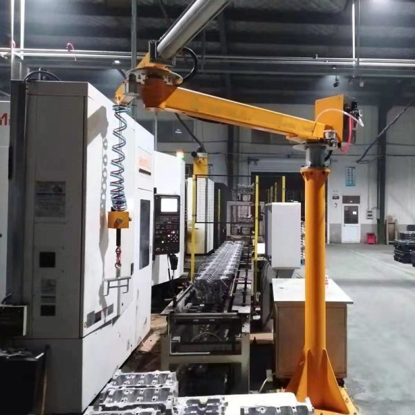 Efficient and lightweight handling assistant soft rope power-assisted mechanical arm folding arm crane