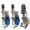 Precision pneumatic riveting machine for riveting flat flanging hardware processing with optional hydraulic automatic feeding